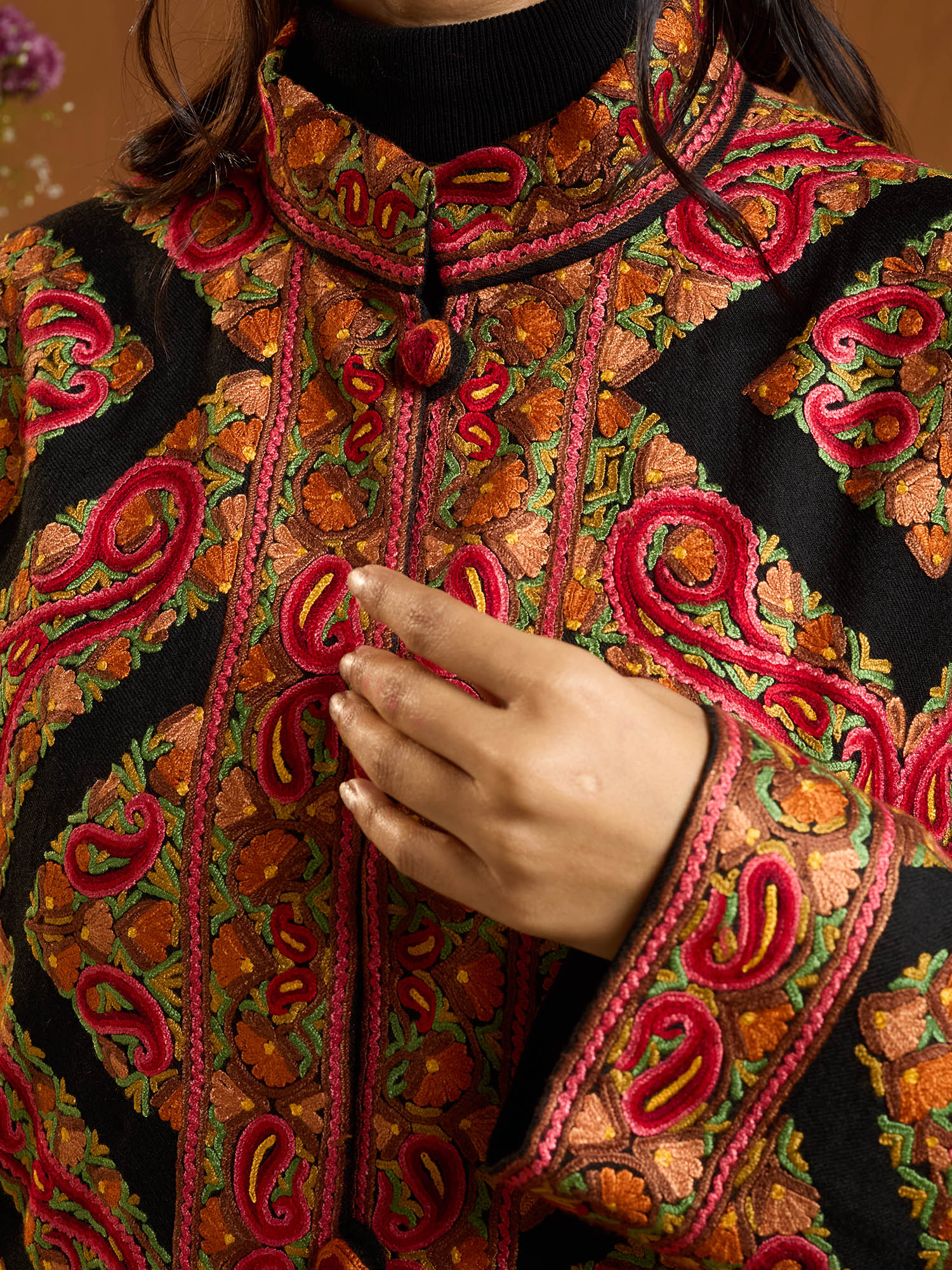 Sheller　Handmade stitch wool jacket coat How to Sew a Coat? 🧵No Collar Fully Lined Buttoned Wool