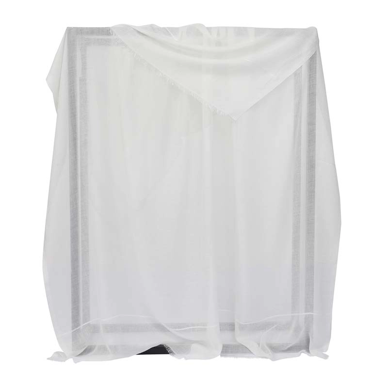 ImageOffwhite-Ivory Silky Classic Stole