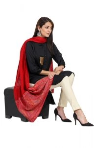 KCS Palledaar Kani Stole, Red