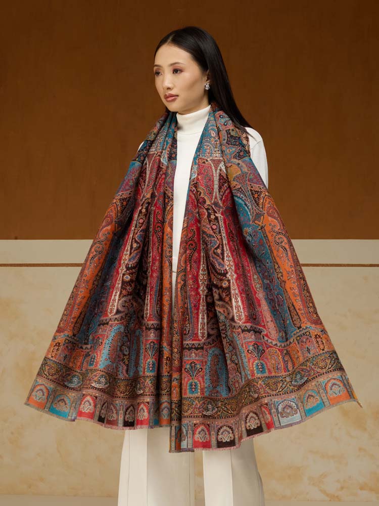 RIti Vintage Paisley Kani Shawl - Mumbai Multi