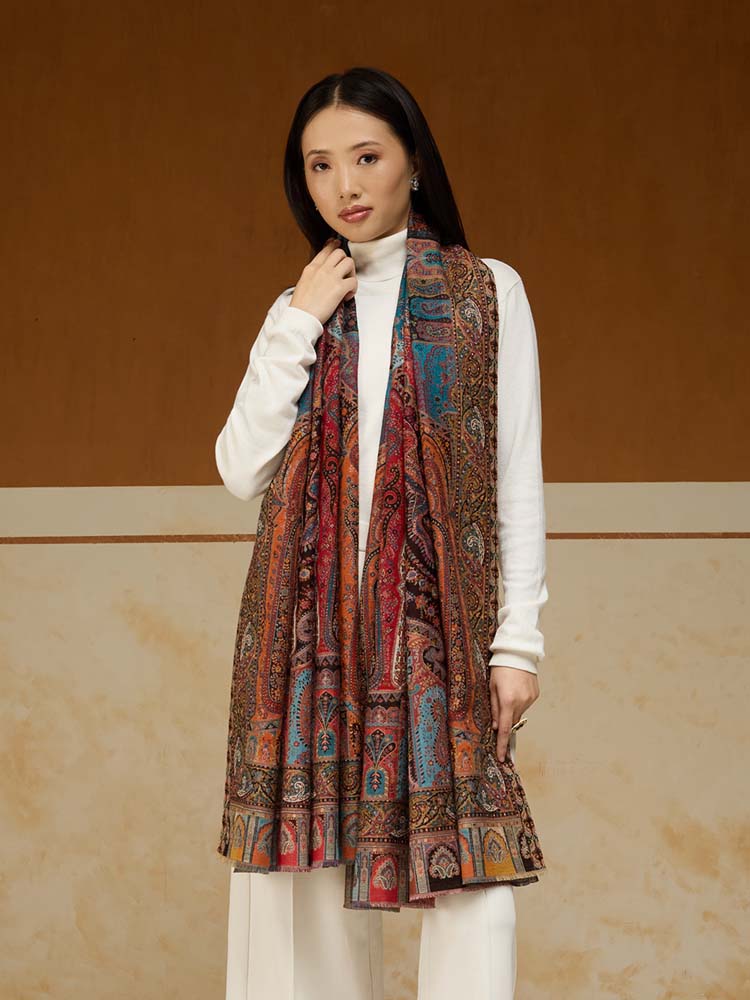 ImageRIti Vintage Paisley Kani Shawl – Mumbai Multi