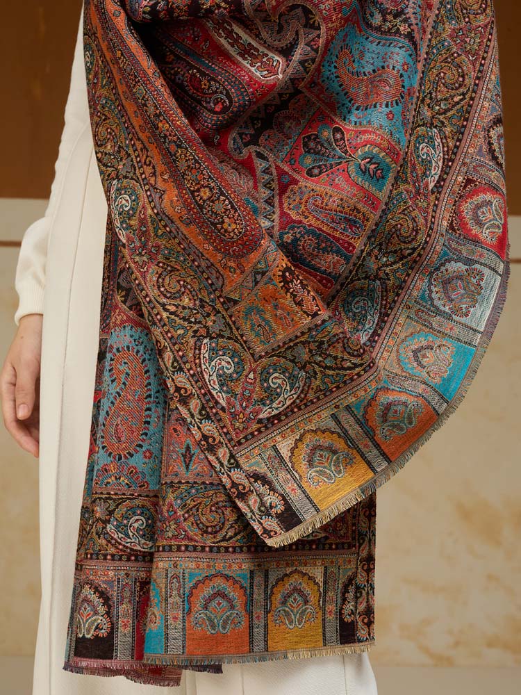ImageRIti Vintage Paisley Kani Shawl – Mumbai Multi