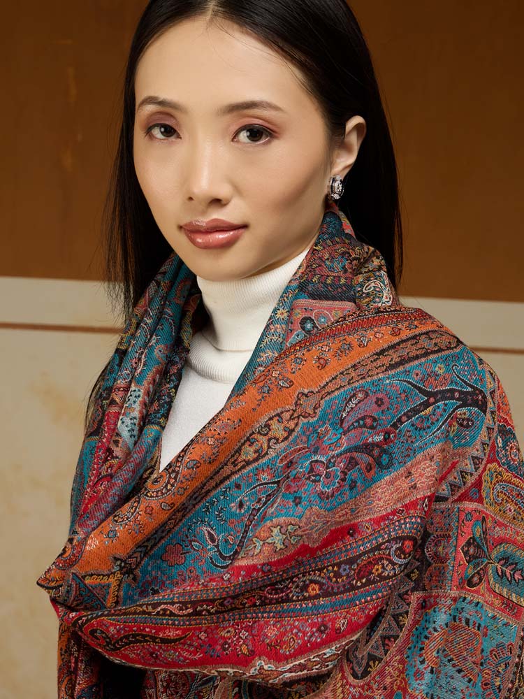 ImageRIti Vintage Paisley Kani Shawl – Mumbai Multi