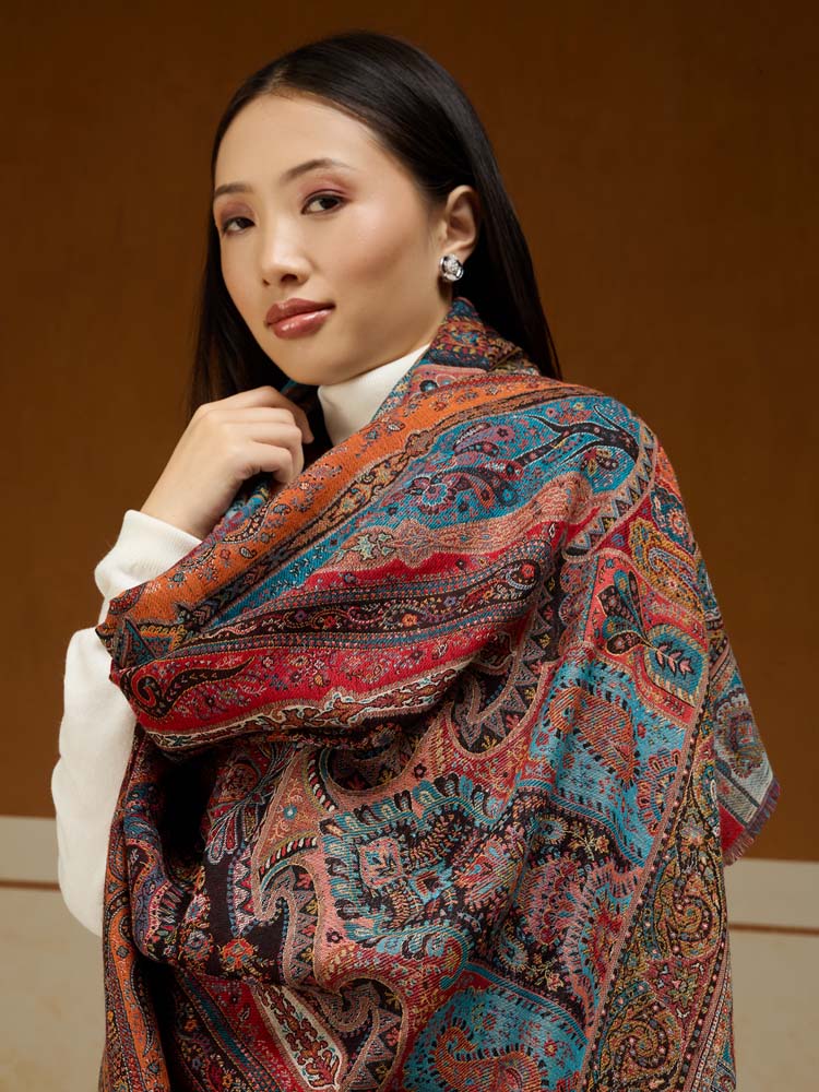 ImageRIti Vintage Paisley Kani Shawl – Mumbai Multi