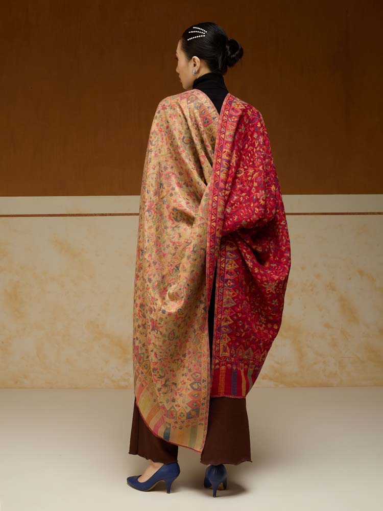 ImageAurielle Kani Dorukha Zari Shawl – Tuscan, Gold