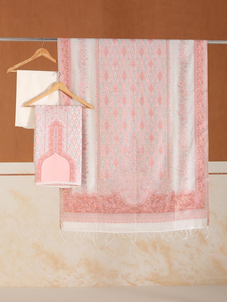 ImageSofiaana Gul Kani Suit Fabric –  Blush Pink