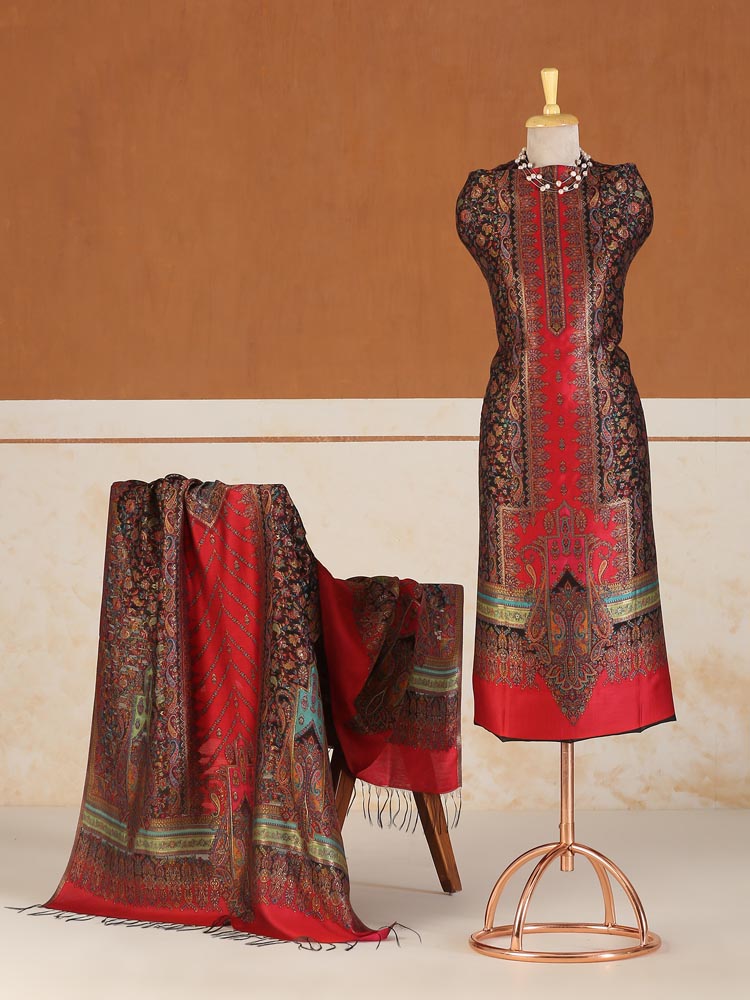 ImageNafees Ambi Kani Unstitched Suit Set – Mysuru Multi