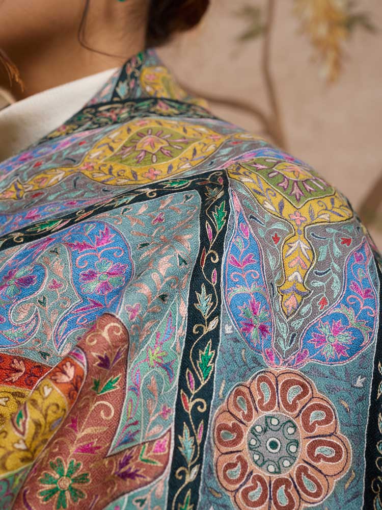 ImageRangruba Pashmina Kalamkari Stole – Multi