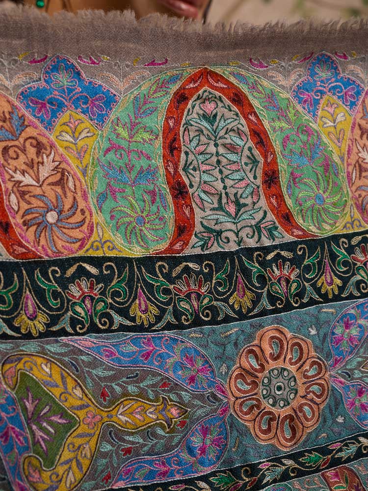 ImageRangruba Pashmina Kalamkari Stole – Multi