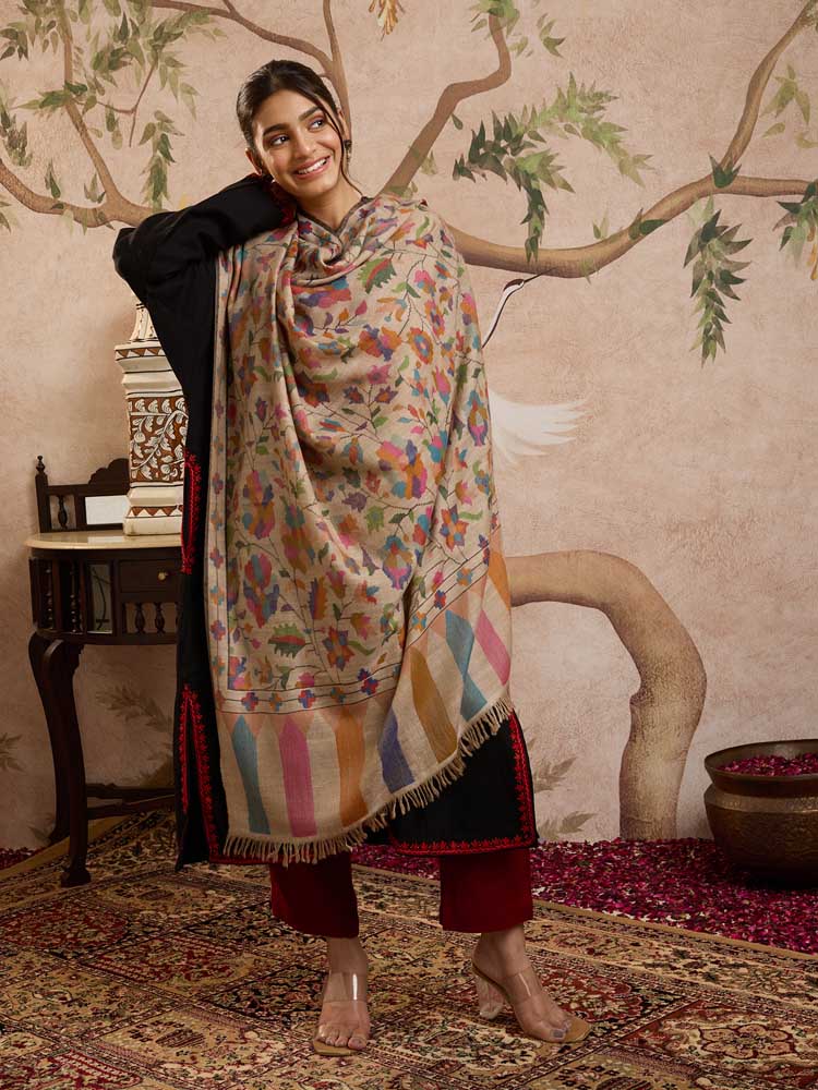 ImageGulzar Handloom Kani Pashmina Shawl – Toosha, Multi