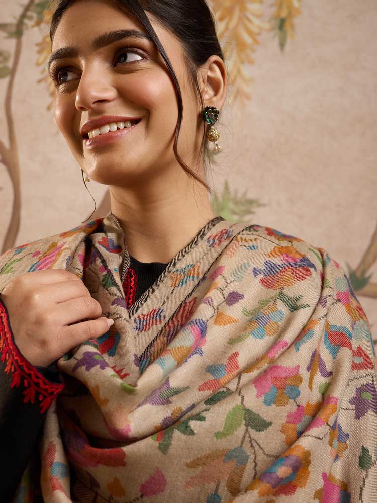 ImageGulzar Handloom Kani Pashmina Shawl – Toosha, Multi