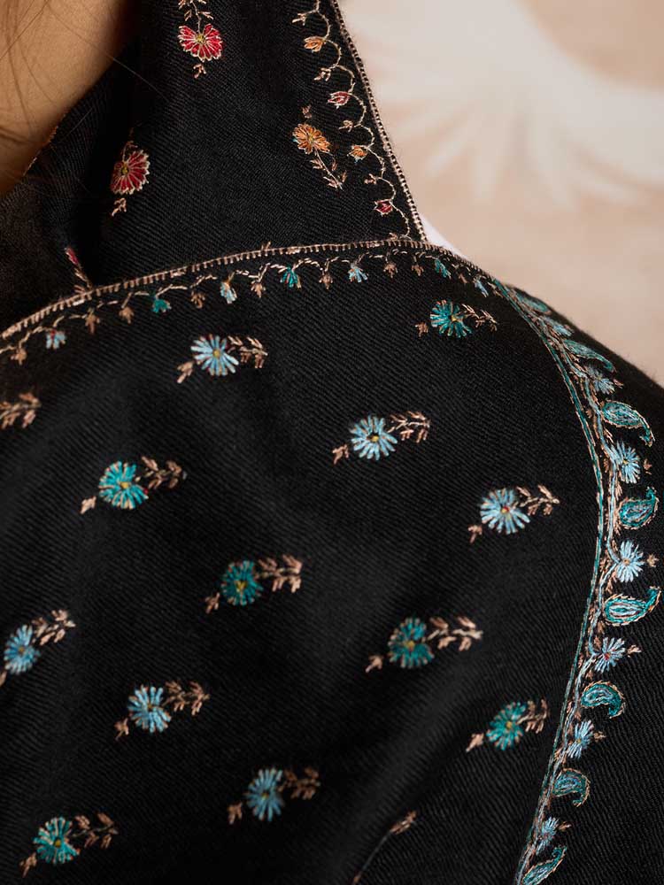 ImageMach Buti Aksi Pashmina Stole – Midnight Black