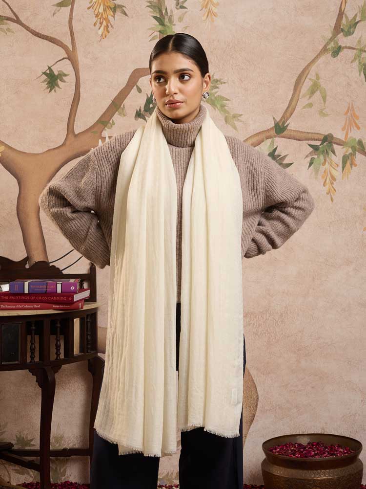 ImageImperial White Pashmina Stole