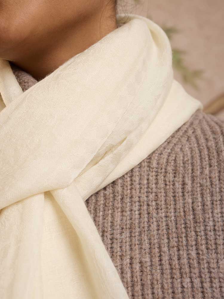 ImageImperial White Pashmina Stole