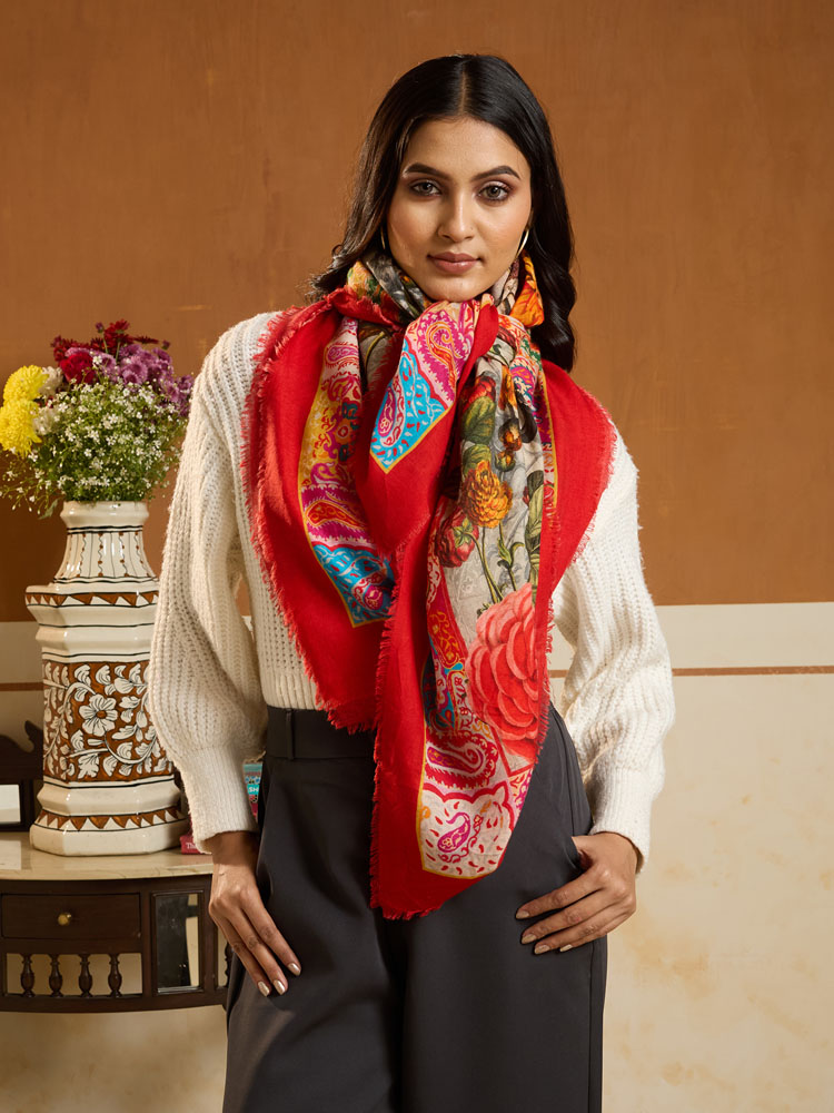 ImageLior Paisley Pashmina Foulard – Multi