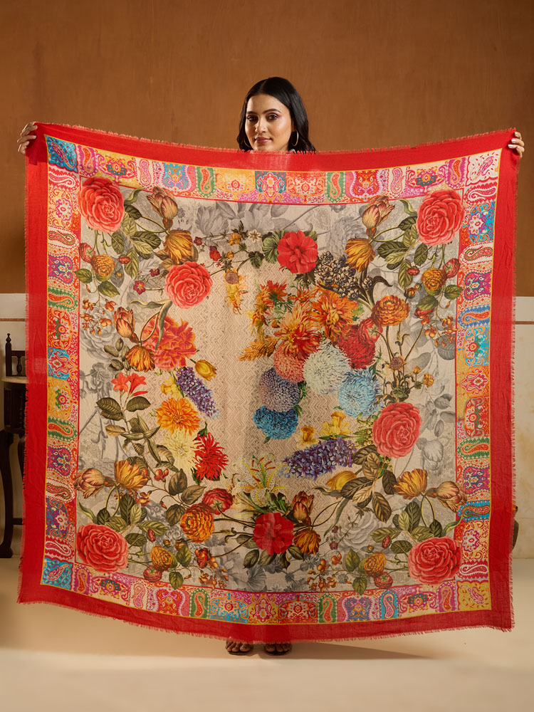 ImageLior Paisley Pashmina Foulard – Multi