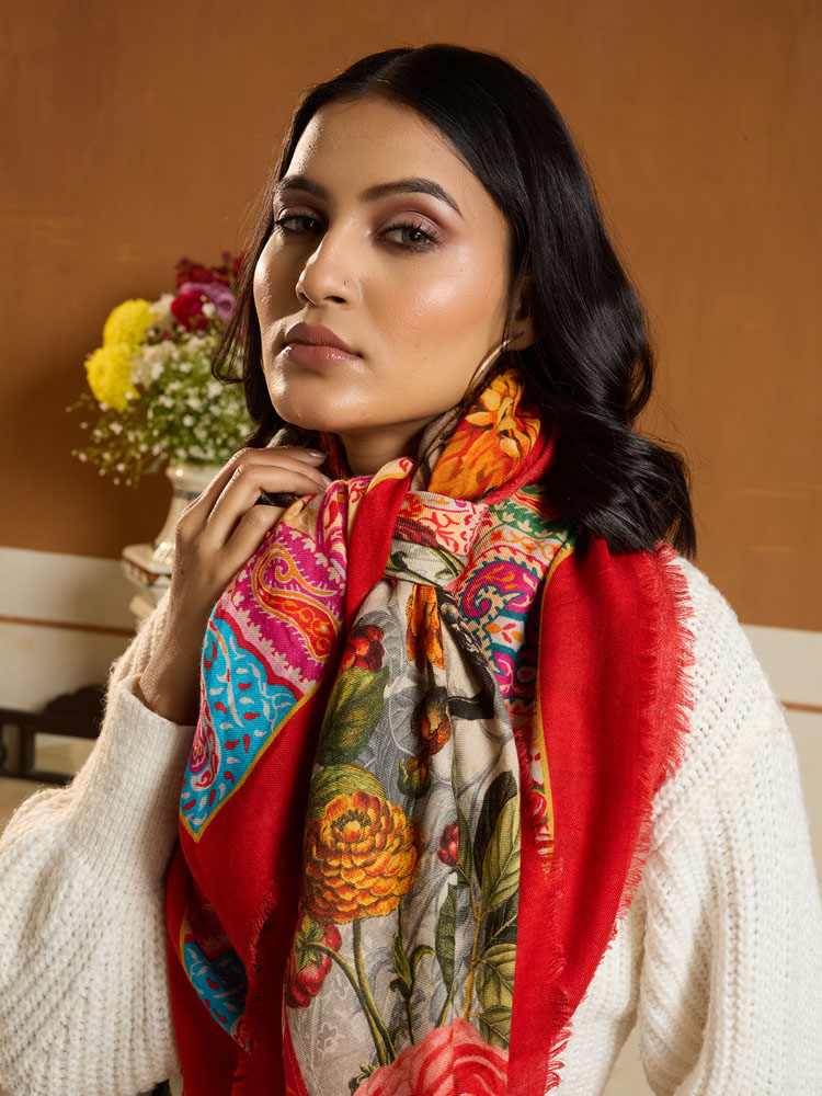 ImageLior Paisley Pashmina Foulard – Multi