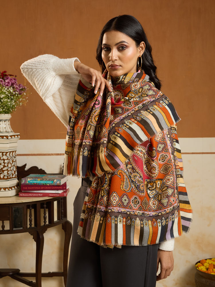 ImageButae Paisley Pashmina Square Scarf – Marrakesh Multi