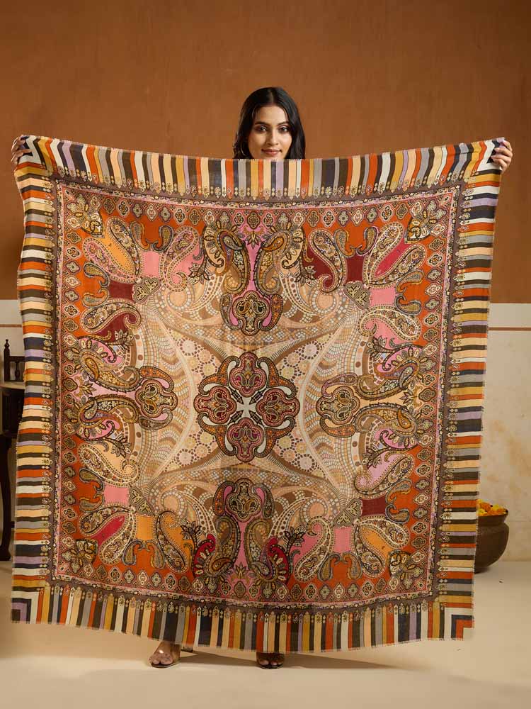 ImageButae Paisley Pashmina Square Scarf – Marrakesh Multi