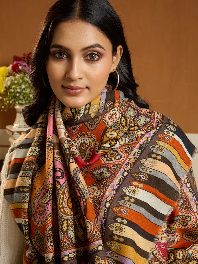 ImageButae Paisley Pashmina Square Scarf – Marrakesh Multi