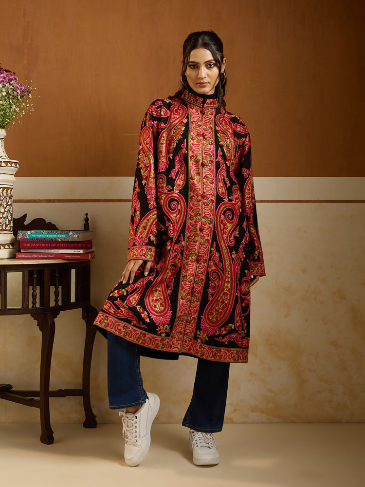 ImageLong Paisley Ari Hand Emb Jacket – Regal, Multi [52]