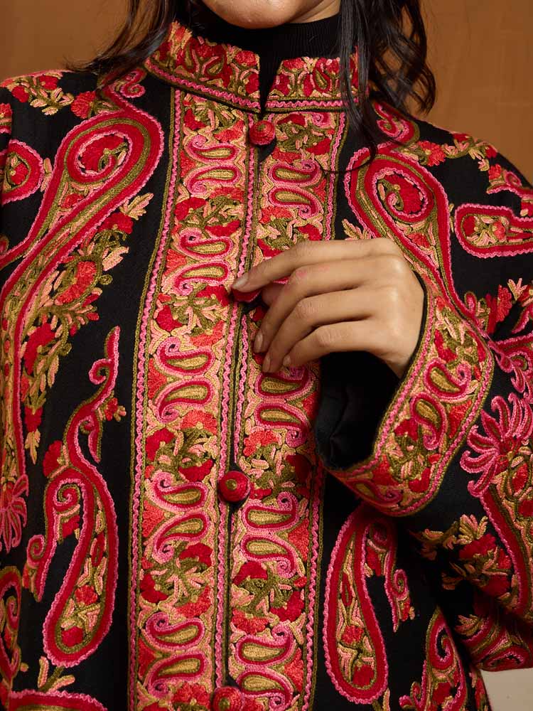 ImageLong Paisley Ari Hand Emb Jacket – Regal, Multi [52]