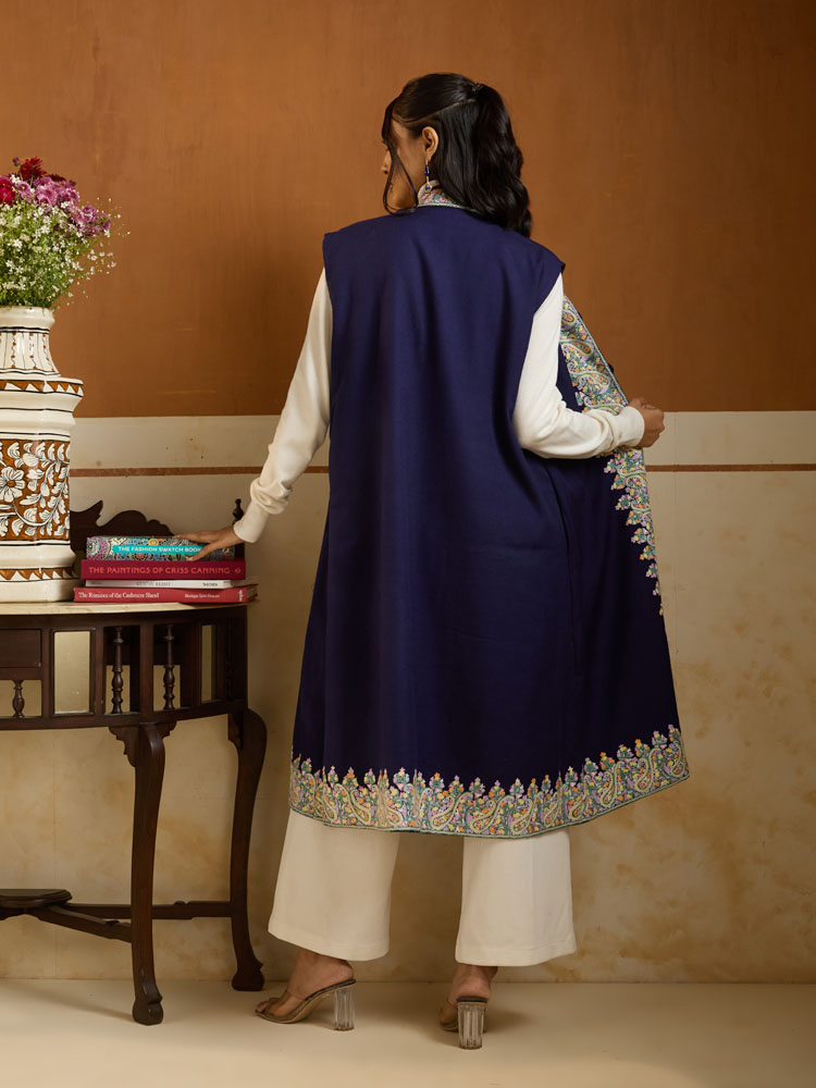 ImageForme Buteh Ari Emb Wool Jacket – Mint Blue [42]