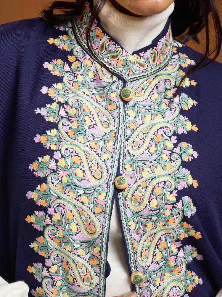 ImageForme Buteh Ari Emb Wool Jacket – Mint Blue [42]