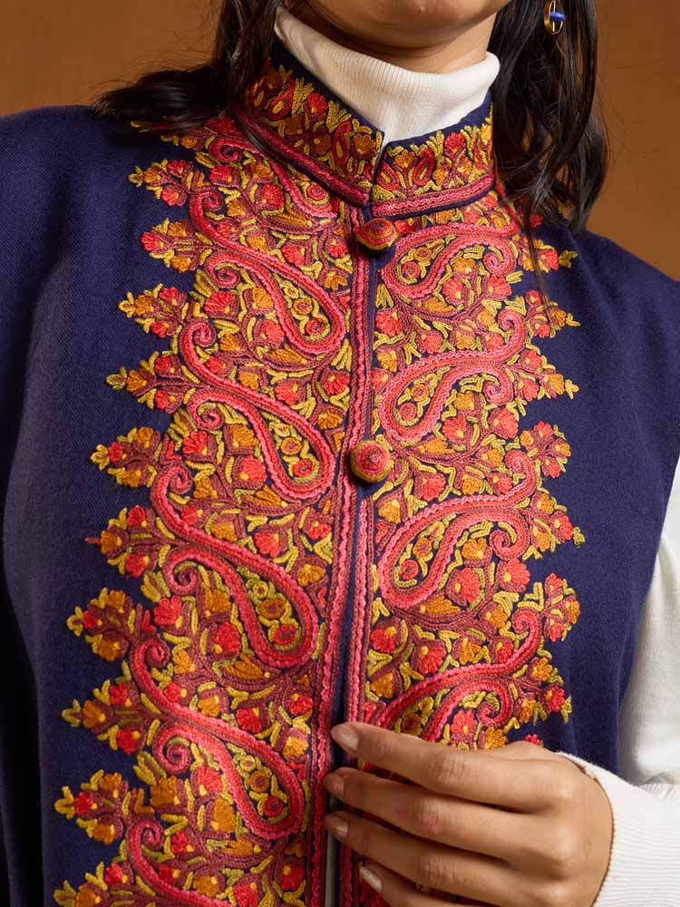 ImageForme Buteh Ari Emb Wool Jacket – Royal Navy [42]