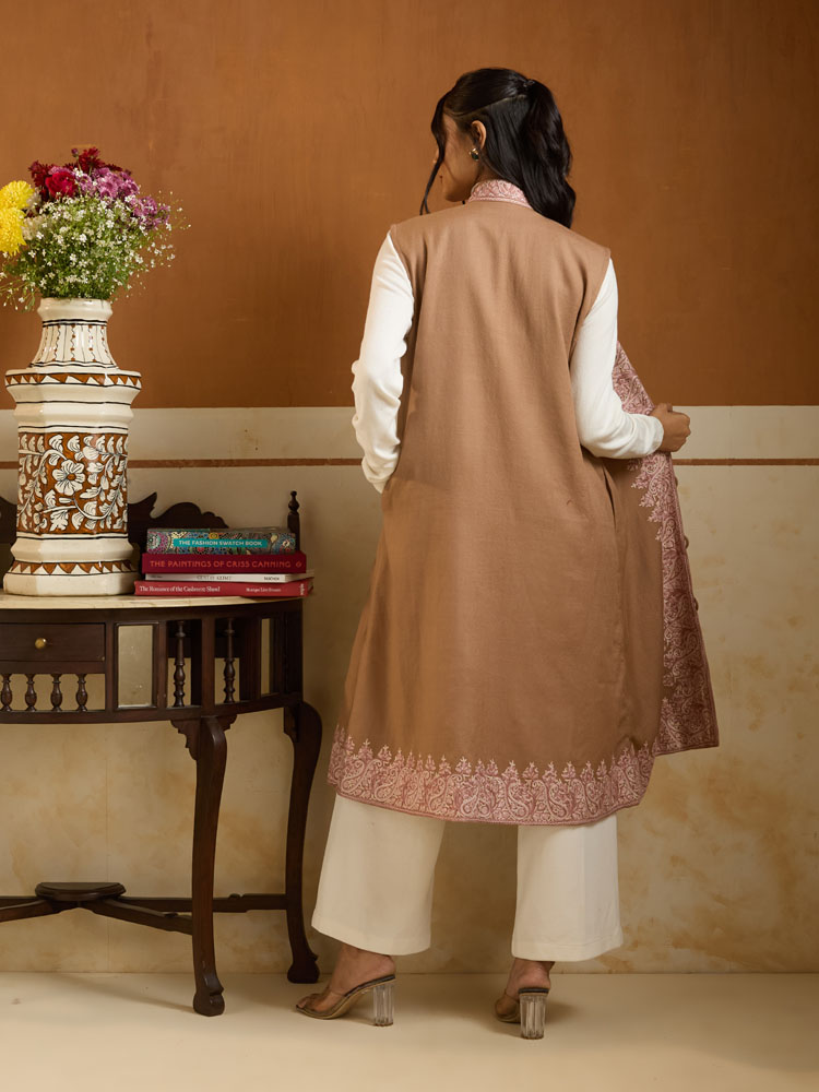 ImageForme Buteh Ari Emb Wool Jacket – Nude Beige [44]