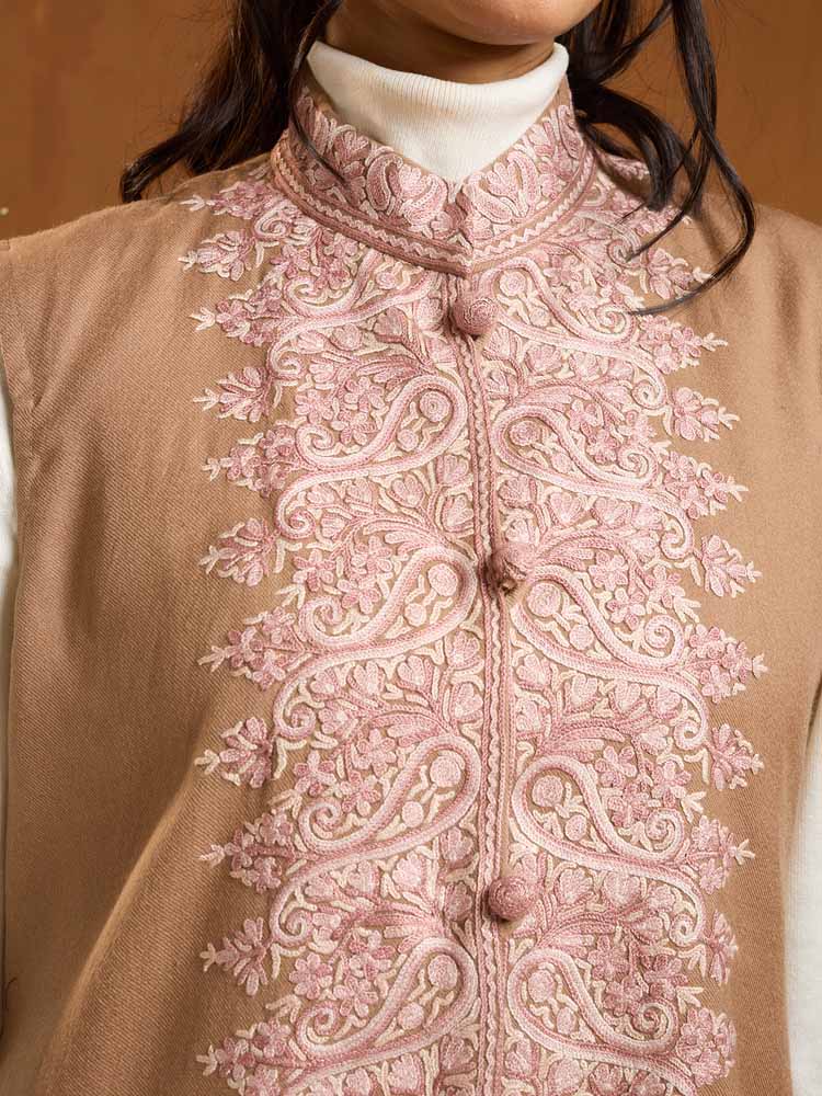 ImageForme Buteh Ari Emb Wool Jacket – Nude Beige [44]