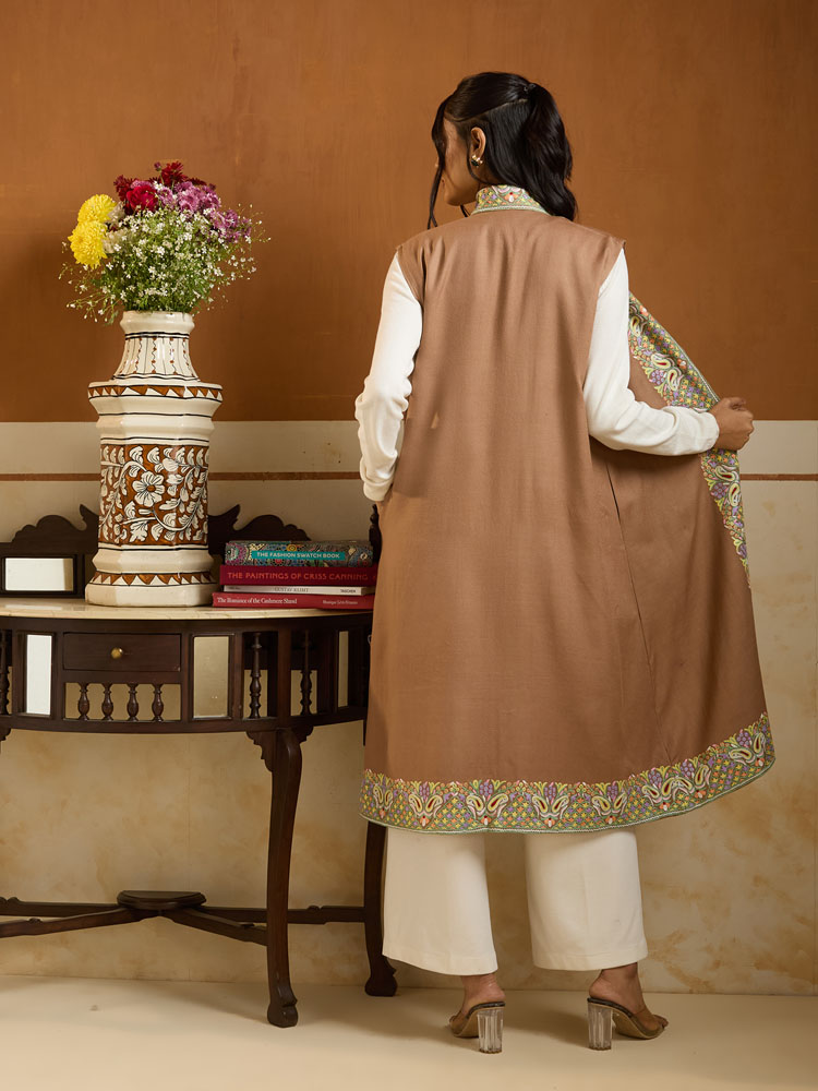 ImageForme Buteh Ari Emb Wool Jacket – Latte, Multi [44]