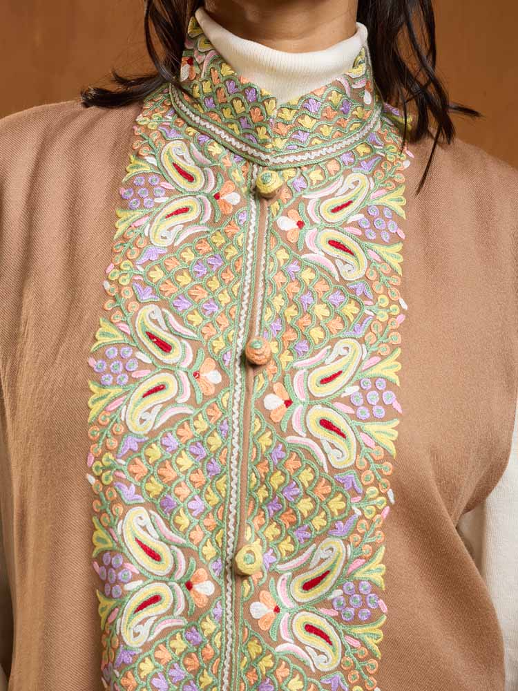 ImageForme Buteh Ari Emb Wool Jacket – Latte, Multi [44]