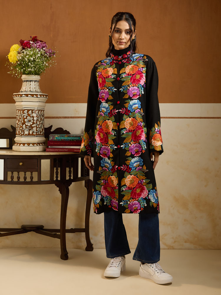 ImageKusuma Phool Ari Emb Jacket – Multi, Black [50]