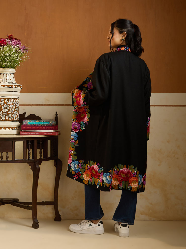 ImageKusuma Phool Ari Emb Jacket – Multi, Black [50]