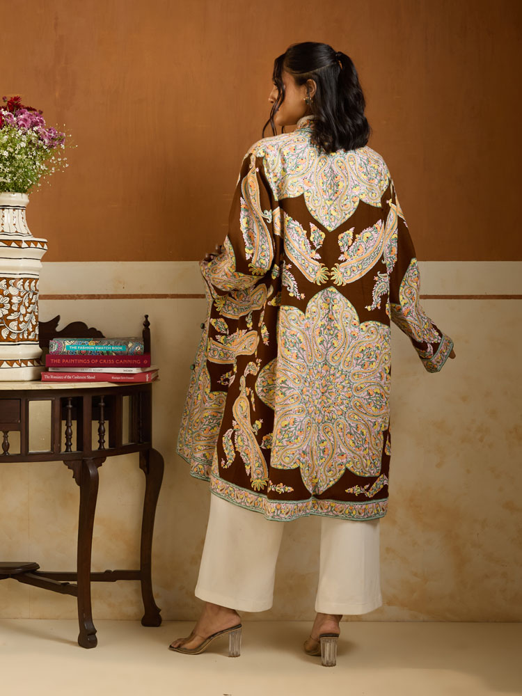 ImageNaqshband Paisley Ari Wool Jacket – Brown, Multi