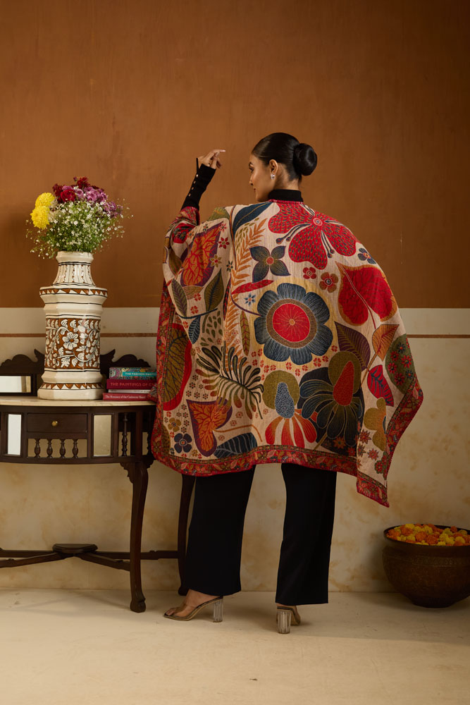 ImageBloomfield Boho Ruana/ Cape – Madrid Multi