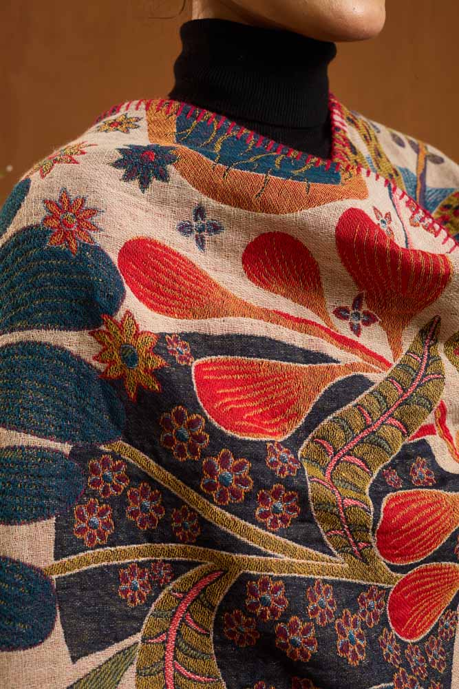 ImageBloomfield Boho Ruana/ Cape – Madrid Multi