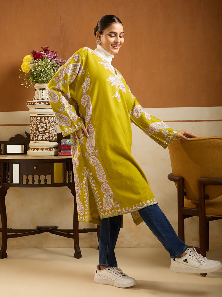 ImageAlva Pisley Ari Wool Phiran – Canary Green