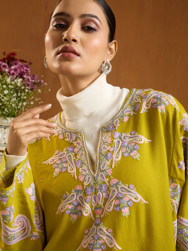 ImageAlva Pisley Ari Wool Phiran – Canary Green