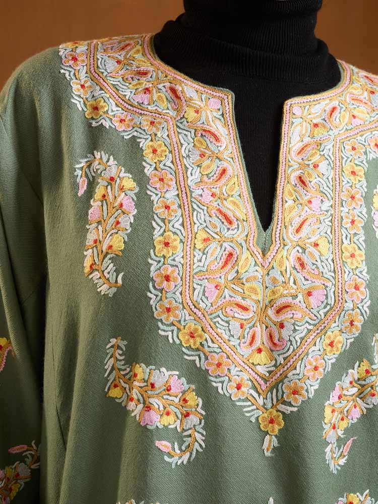 ImageAsta Buteh Ari Wool Phiran – Elm Green