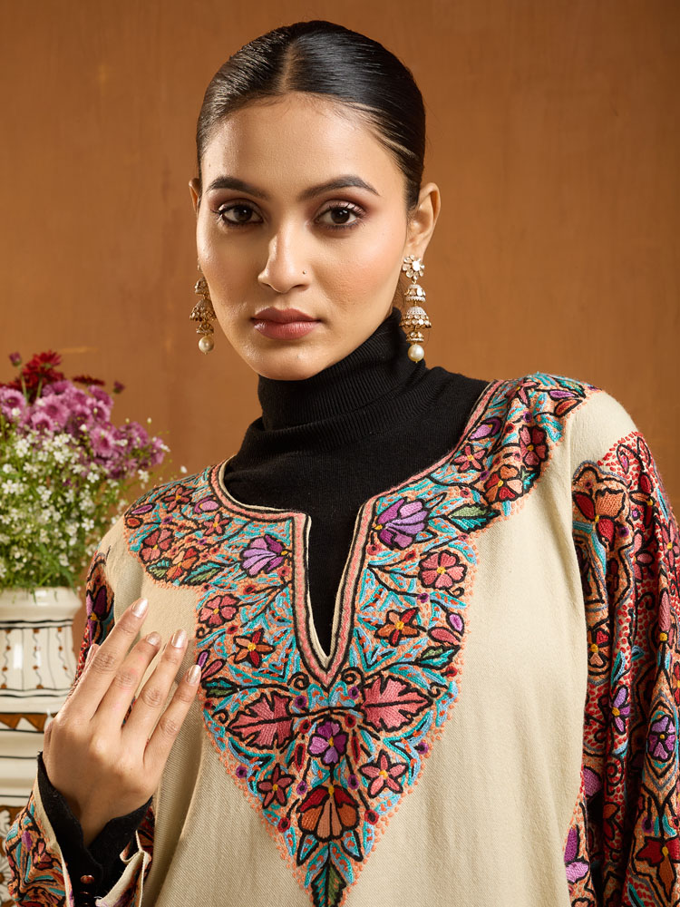 ImageOlea Chinar Ari Wool Phiran – Sand, Multi