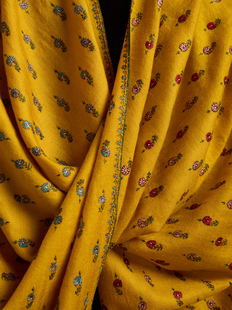 ImageMach Buti Aksi Pashmina Stole – Harvest Mustard