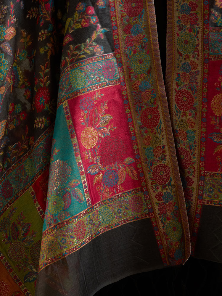 ImagePhool Jaal Fine Silk Dupatta – Smoke, Multi