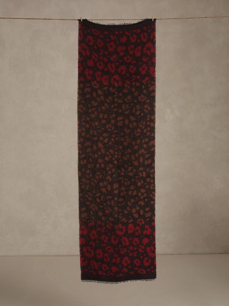 ImageDermis Weaves Wooly Blend Stole – Cognac, Red
