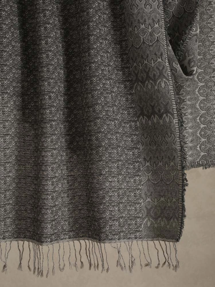 ImageDoku Weaves Wool Stole – Ink Grey