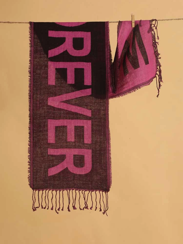 ImageMUM FOREVER Wool Muffler Scarf – Rose
