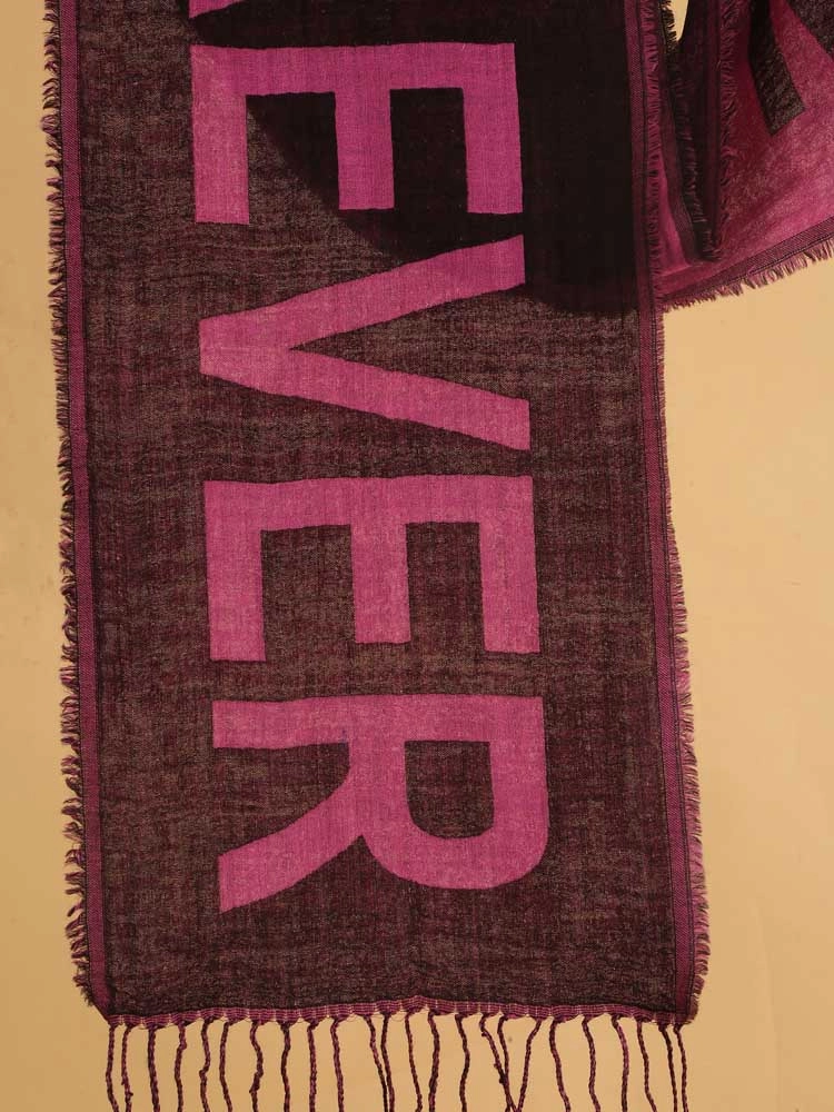 ImageMUM FOREVER Wool Muffler Scarf – Rose