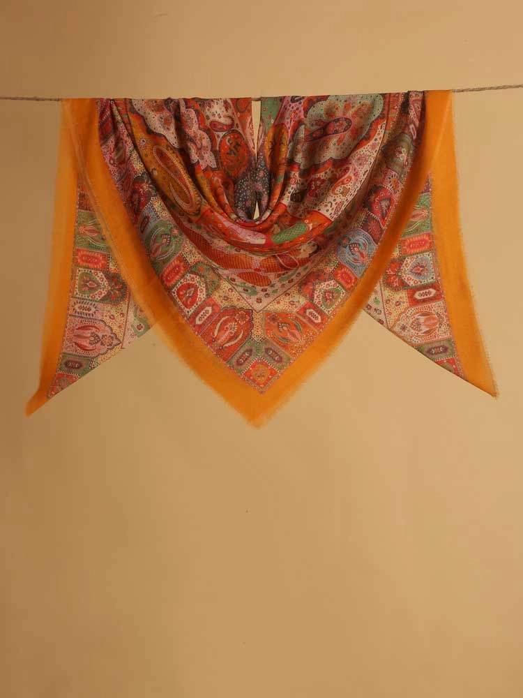 ImageSultan’s Story Wool Silk Foulard – Manila Multi
