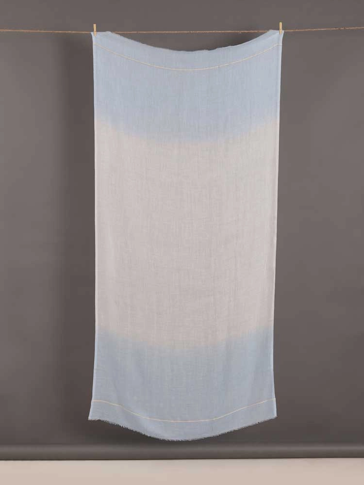 ImageBaby Blue Ombre Silky Stole – Aqua